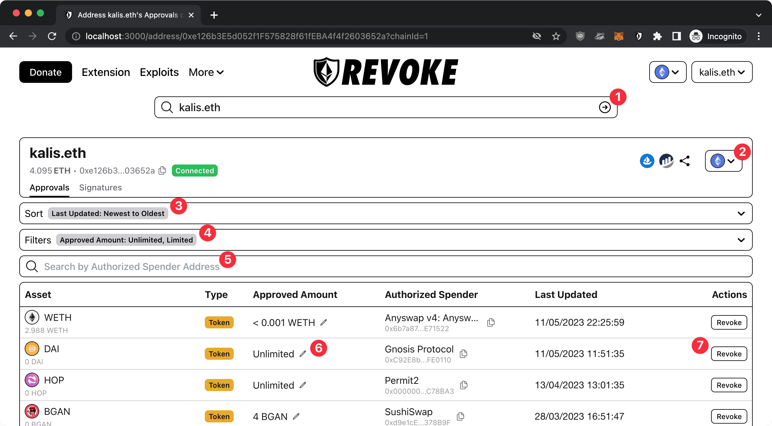 Revoke.cash Service